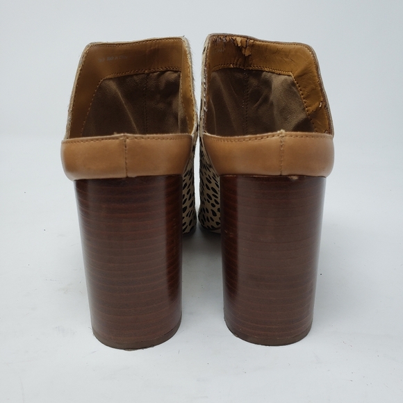 Dolce Vita Renly Calf Hair Cheetah Mules Boots Size 10 - Picture 4 of 8